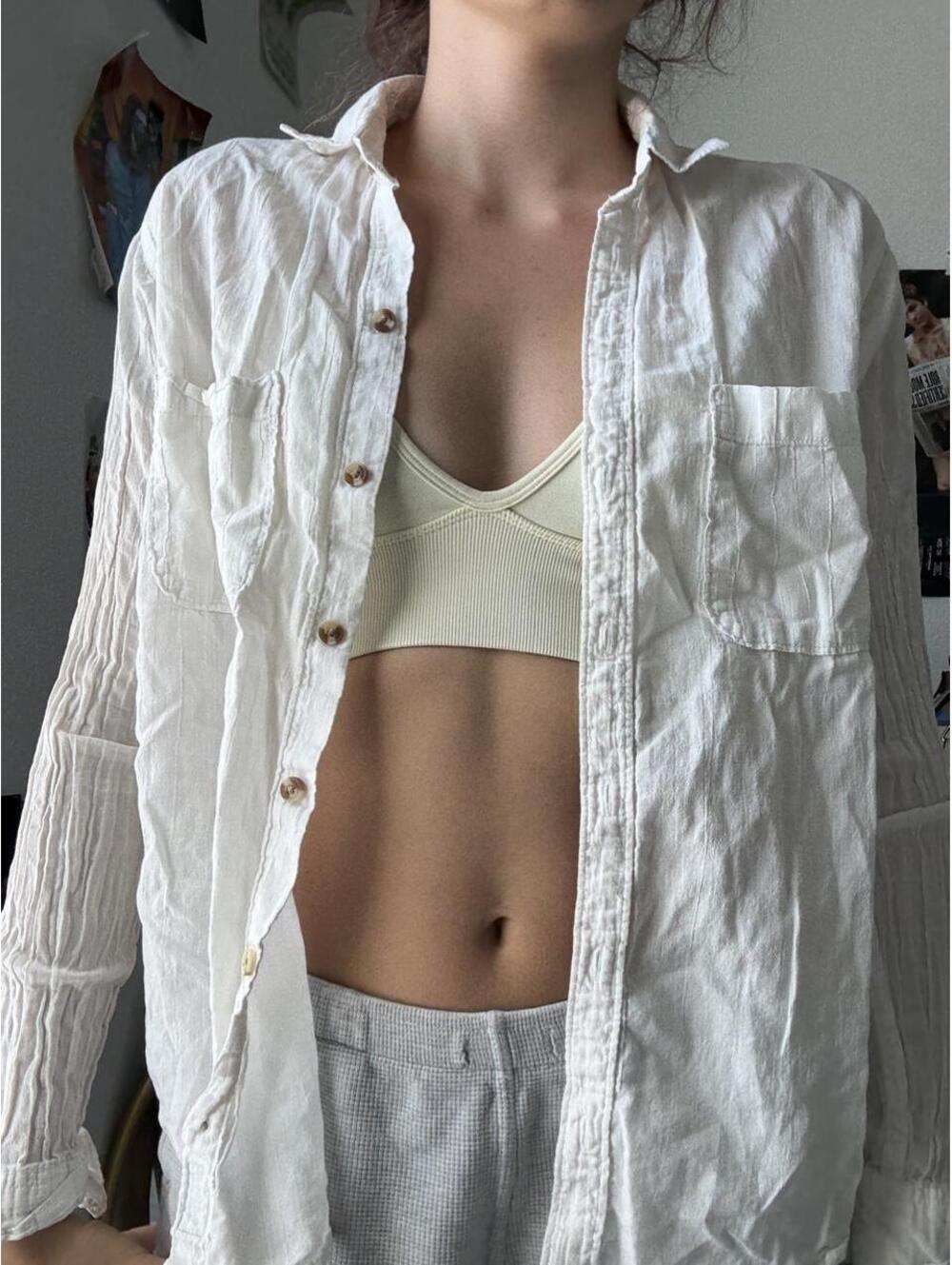 Abercrombie & Fitch Women's White Shirt